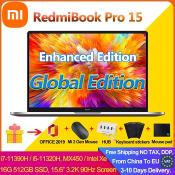 2021 Xiaomi RedmiBook Pro 15 Enhanced Edition Laptop Intel MX450 i7-11390H / i5-11320H 16G 512G 3.2K 90Hz Screen Mi Notebook PC 1