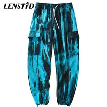 LENSTID хип-хоп граффити Иллюзия Мужские штаны для бега уличная одежда Harajuku спортивные штаны осенние спортивные брюки хипстерские шаровары