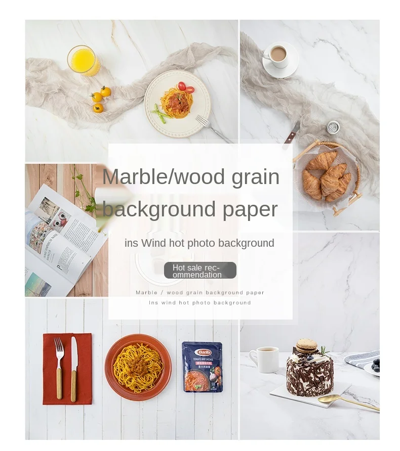 57*87cm Photography Backdrops Marble Wood Grain 2 Sided Waterproof Backgroud Cosmetics Photo Background for Studio Photo