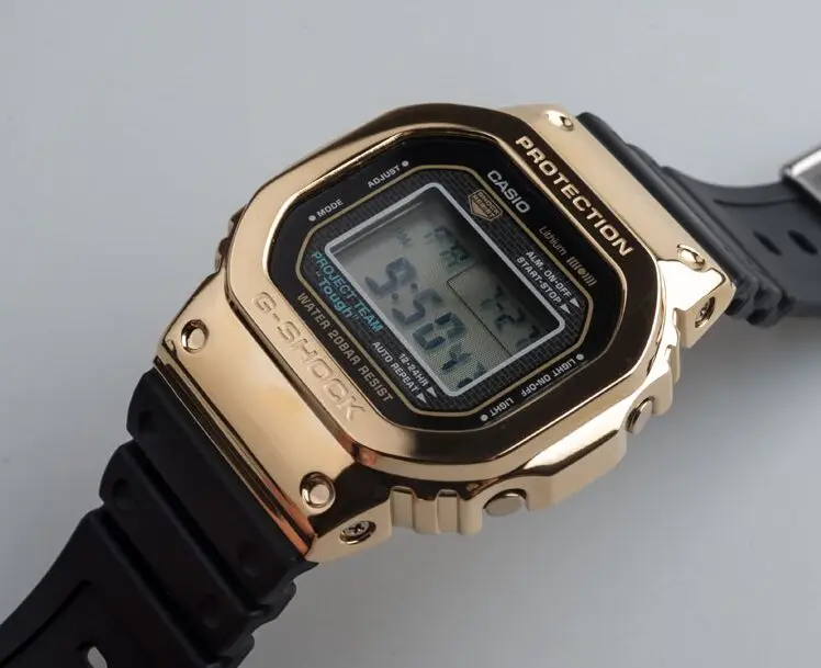 1 шт нержавеющая сталь GW-5000 5035 5600 Безель в золотом цвете