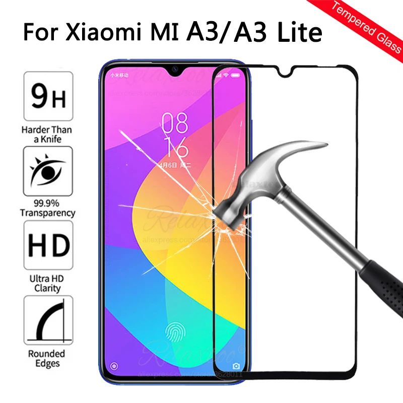 Для Xiaomi mi A3 полное покрытие из закаленного стекла для Xiao mi xio mi xia mi ksio mi a3 a 3 mi a3 Защитная пленка для экрана