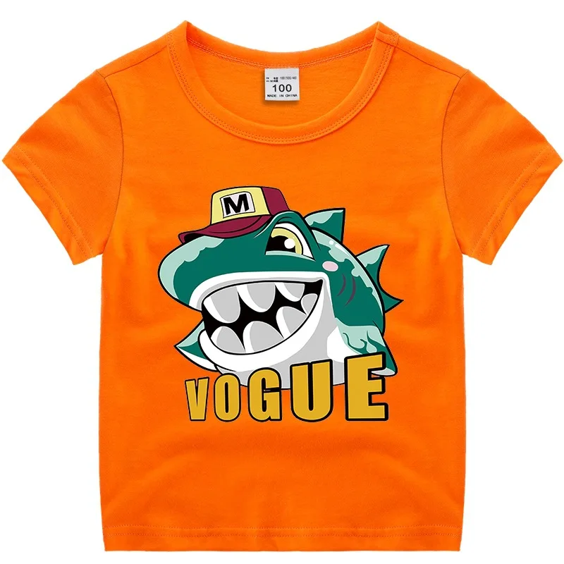 Summer Kids Boys T-shirts Cotton Tops Tees Transformer Baby Boys T shirt Short Sleeve Costume Kids Clothes Children Clothing - Цвет: Orange