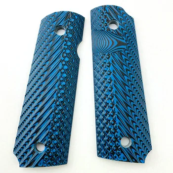 

2 Pcs/set Tactical 1911 Grips Blue G10 Handle Grips Patch Custom Grips CNC Handle Grips Accessories