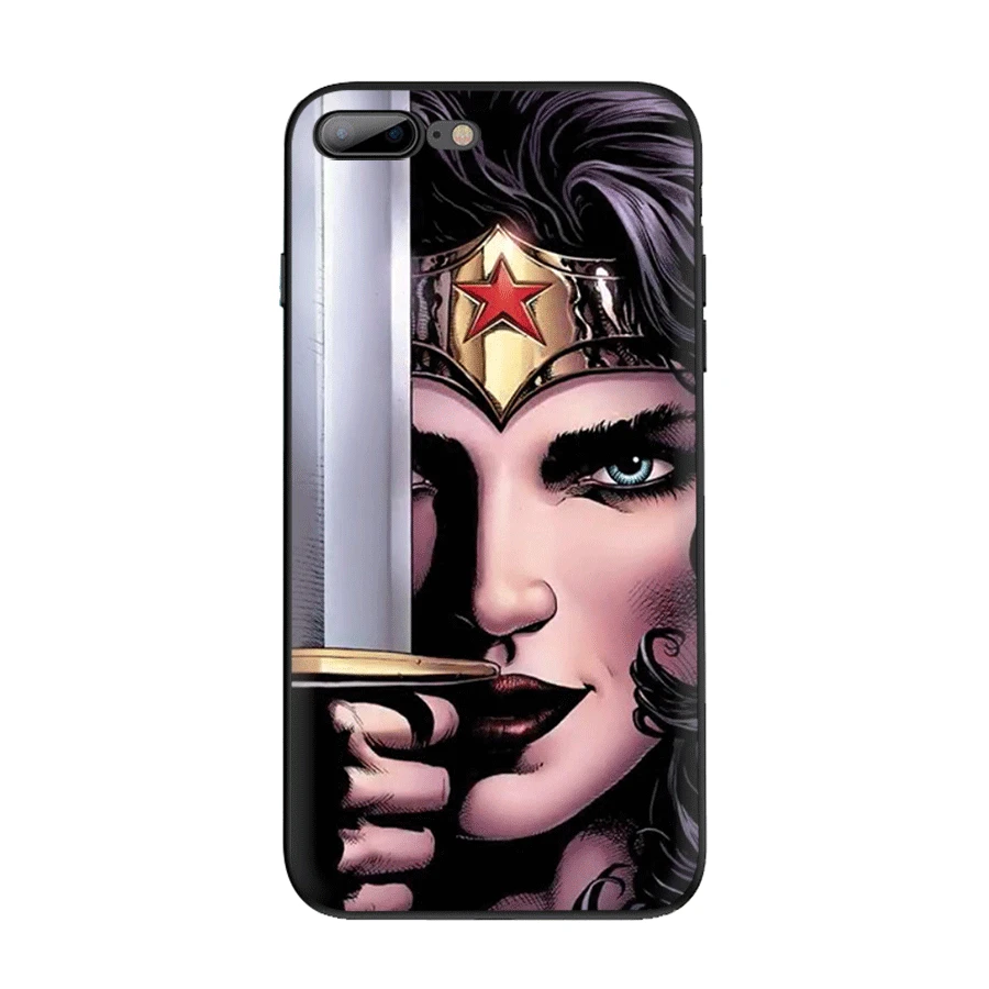 Чехол для телефона Wonder Woman Comics iPhone 7 8 6 6s Plus 11 Pro XR X XS Max роскошная задняя крышка