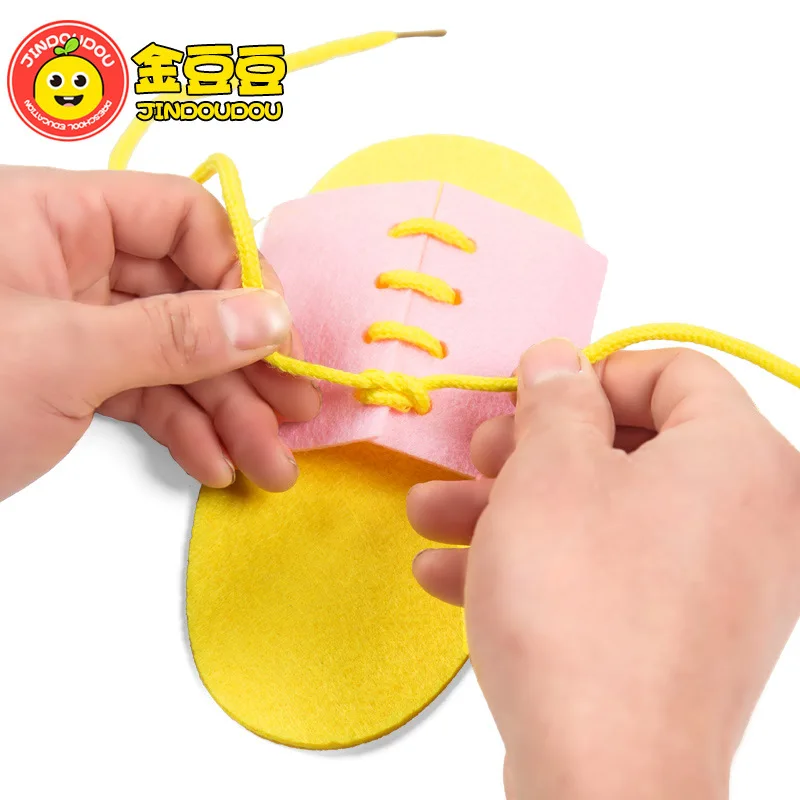 Нетканые сезонные шнурки для детей ручной работы DIY креативные учебные материалы нетканые Обучающие игрушки Монтессори