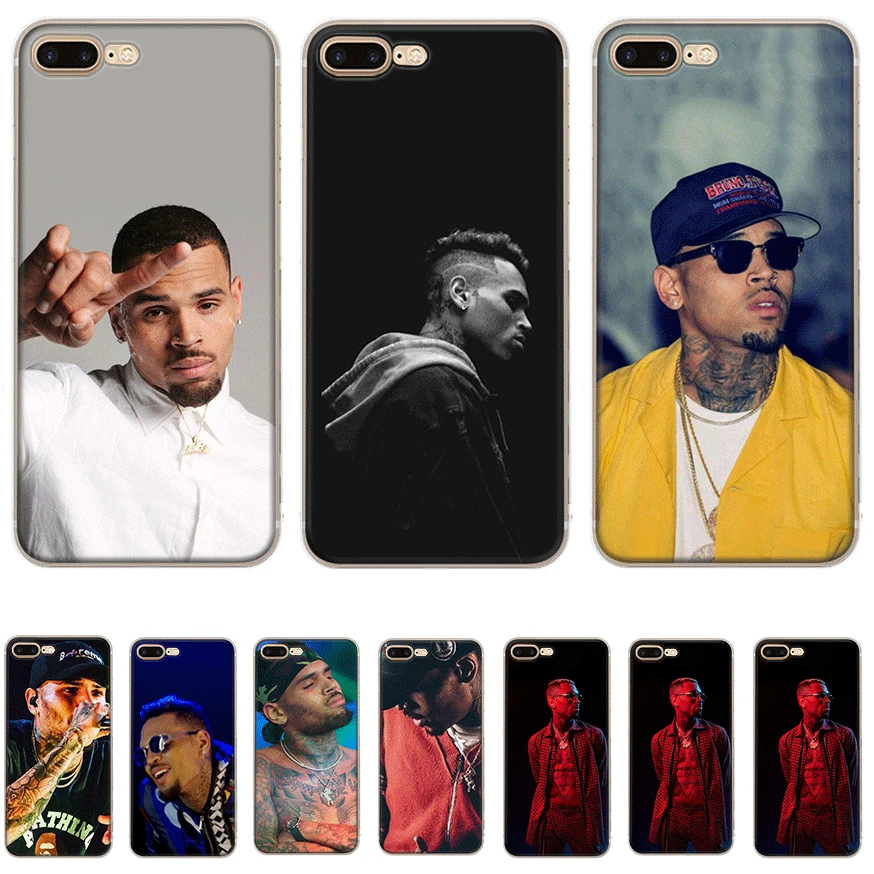 

Mobile Phone Case For iPhone Apple XR X XS Max 6 6s 7 8 P Lus 5 5S SE Shell Chris Brown Breez Protection Fashion