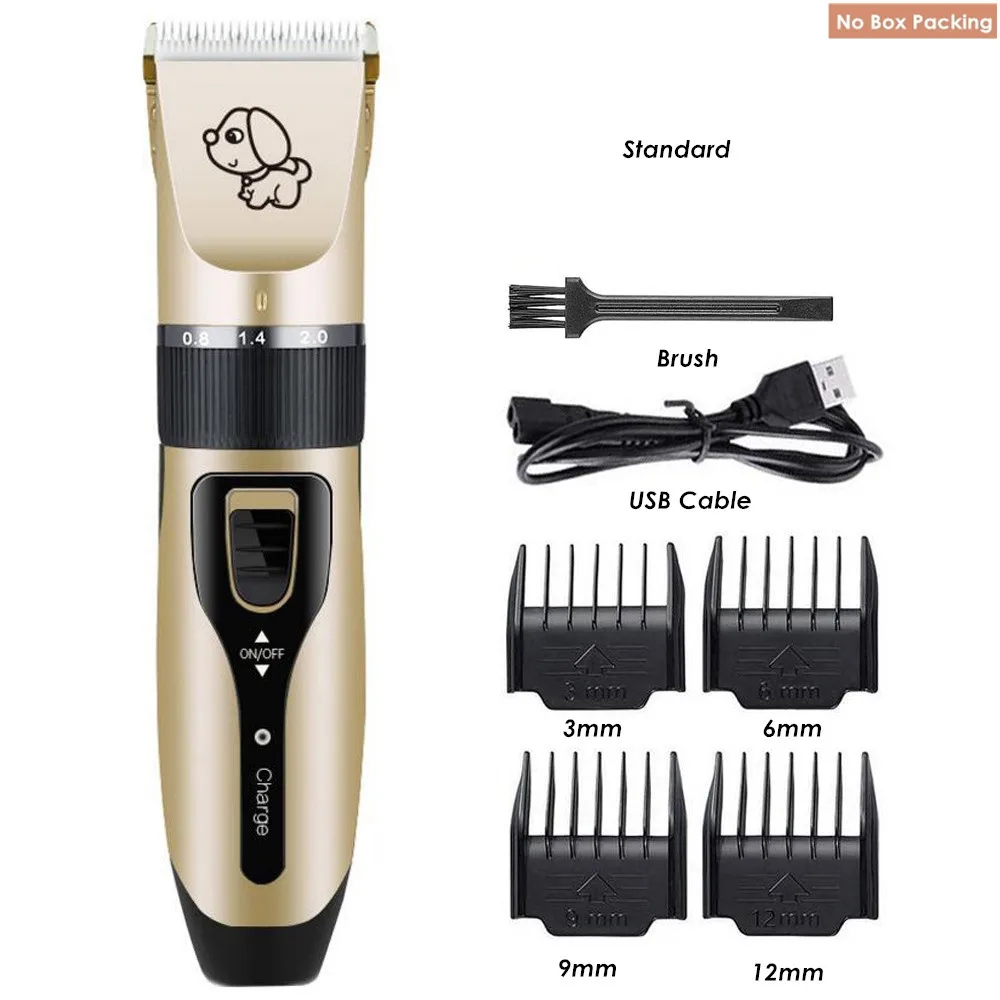 Rechargeable Low-noise Pet Hair Clipper Remover Cutter Grooming Cat Dog Hair Trimmer Electrical Pets Cut Machine USB Charge