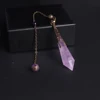 High Quality Natural Stone Facet Amethysts Pendulum for Dowsing Pendant Healing Purple Crystal Pendule Chakra Pendulum Jewelry 1