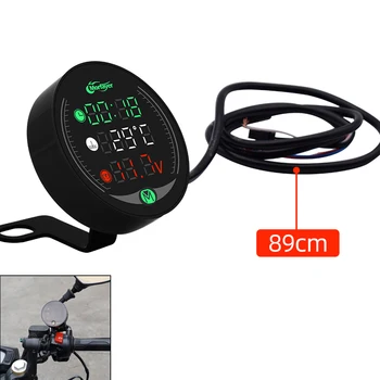 

For KTM 790 1190 990 1050 Adventure rc 200 390 Universal Motorcycle Multi-Function LED Digital Voltmeter Clock Meter Thermometer