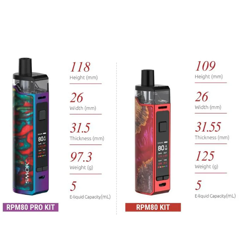 Набор для вейпа SMOK RPM80 PRO 3000 мАч 5 мл|Системы нагревания табака и электронные