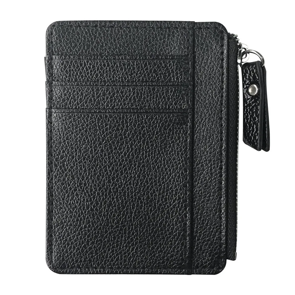 credit and ID card holder leather rfid Men Black Style Multi-Card Card Holder Wallet Frosted Fabric Card обложка на паспорт