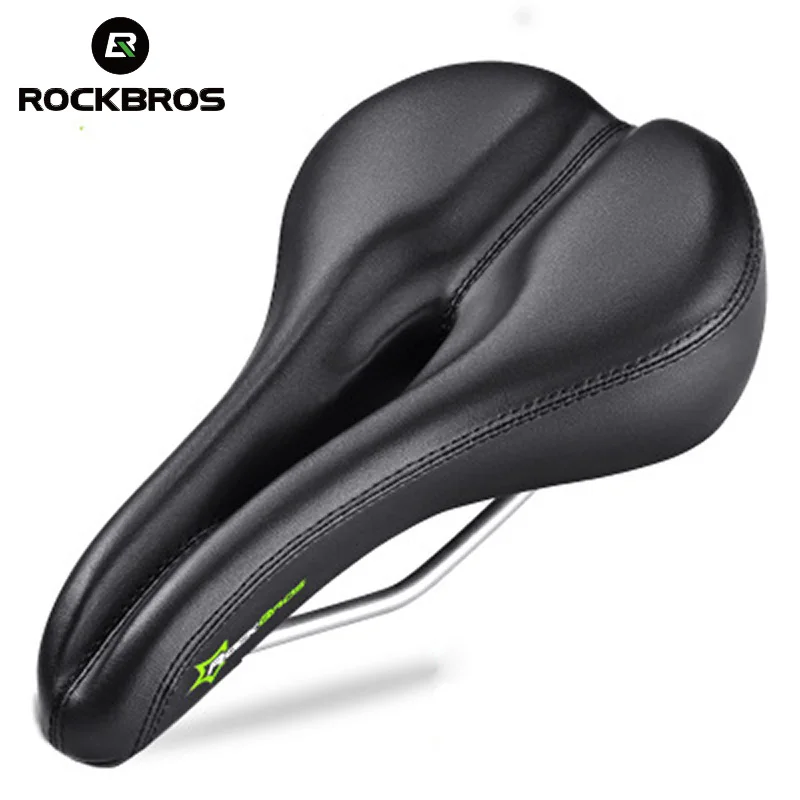 Велосипедное седло ROCKBROS дышащее амортизирующее непромокаемое мягкое для езды по
