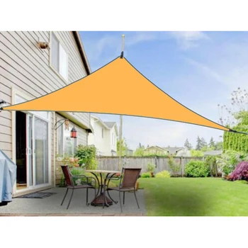 

Cover Shade Sail Kit Sunshade Garden Parasol Outdoor Rain IP65 UV 4x4x4m
