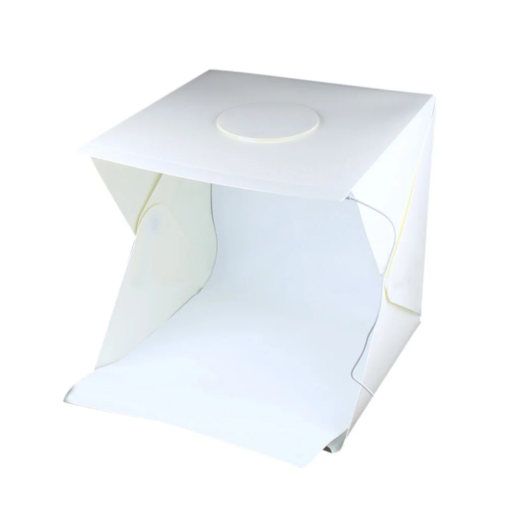 

Light Room Photo Studio 16''/40cm Photography LED Lighting Tent Foldable Backdrop Cube Box for Hobbyists and Online Sellers
