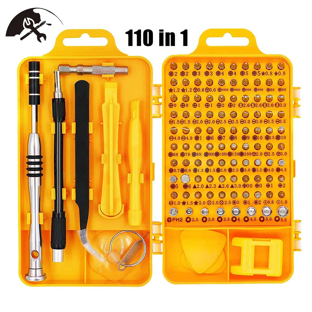 

110 in 1 Screwdriver Set Multi-function Computer PC Mobile Phone Digital Electronic Device Repair Tools