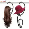 Alileader Cheap 1-3Pcs Ajustable Wig Stands Plastic Hat Display Wig Head Holders Mannequin Head/Stand Portable Folding Wig Stand ► Photo 3/6