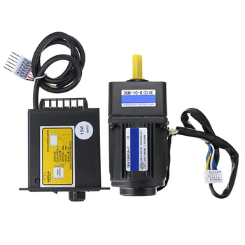 

AC Motor Speed Controller 15W AC 220V Motor Variable Speed Controller 1:10 Regulator Controller Forward and Backward