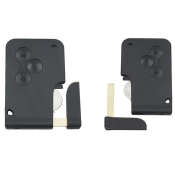 

2 for Renault Megane Smart Card 3B 43HZ PCF7947 Semi-ligent Remote Key