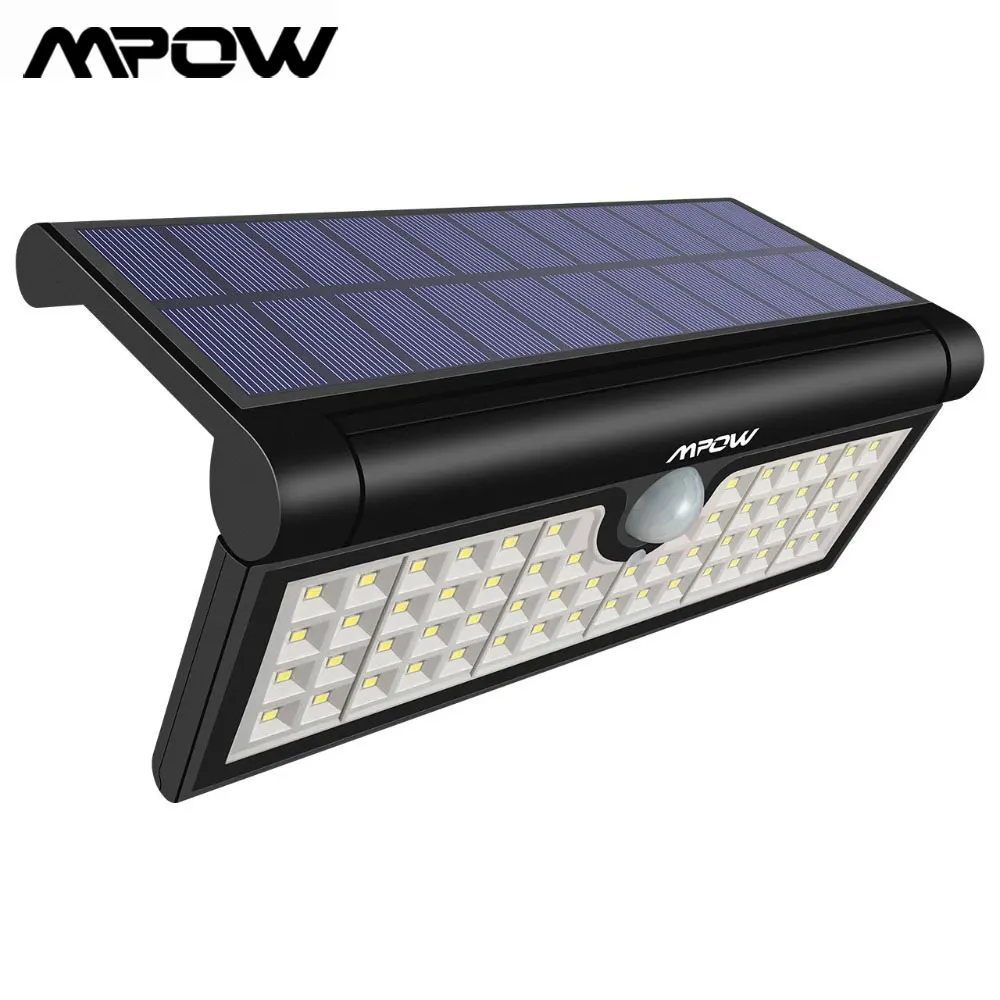 Mpow 58 LED датчик движения Солнечный свет складной портативный яркий настенный