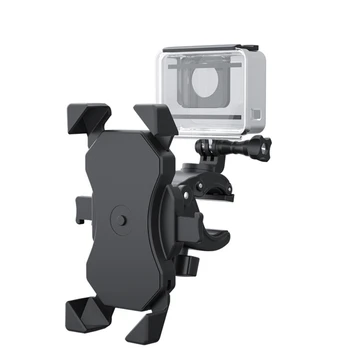 

2in1 Bicycle Camera Stand for Go pro Hero 9 Black 4-6.5" Phone Holder Camera Bracket for Go pro -DJI Camera Accessories