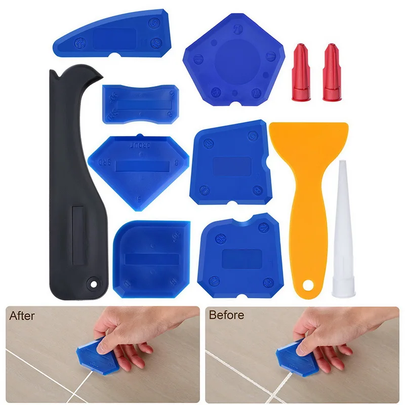  Window Door Silicone Glass Cement Scraper Tool Silicone Sealant Spreader Spatula Scraper Cement Rem