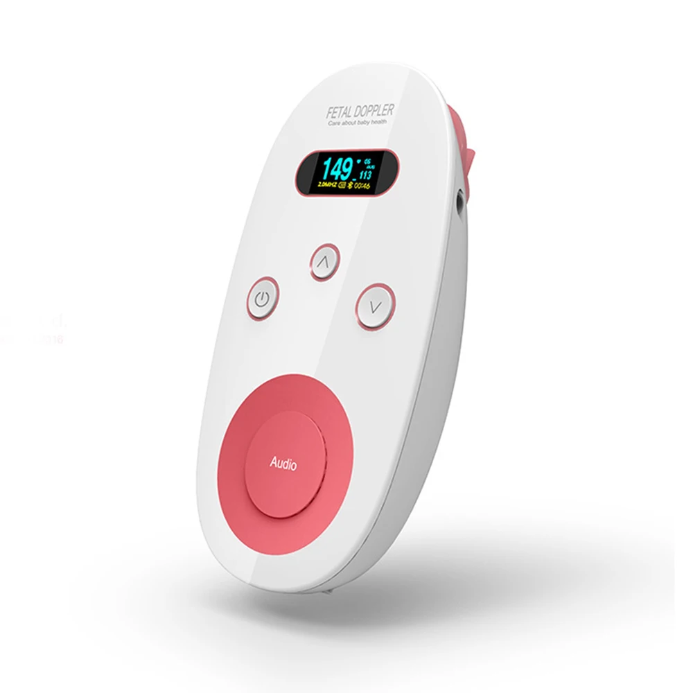 US seller Fetal Doppler Detector LCD Portable Ultrasound Baby Heart Rate Monitor 