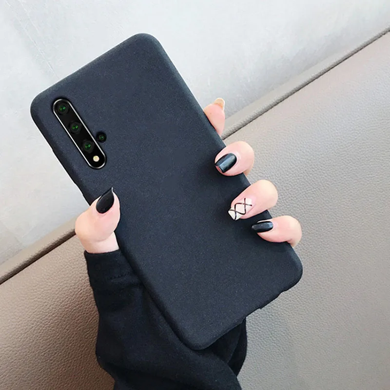 

Slim Sandstone Silicone TPU Shell Back Cover Case For Huawei P30 P20 Lite Pro Mate 20X 20 Pro Nova 5 4 Honor 9X PRO 20 Pro V20