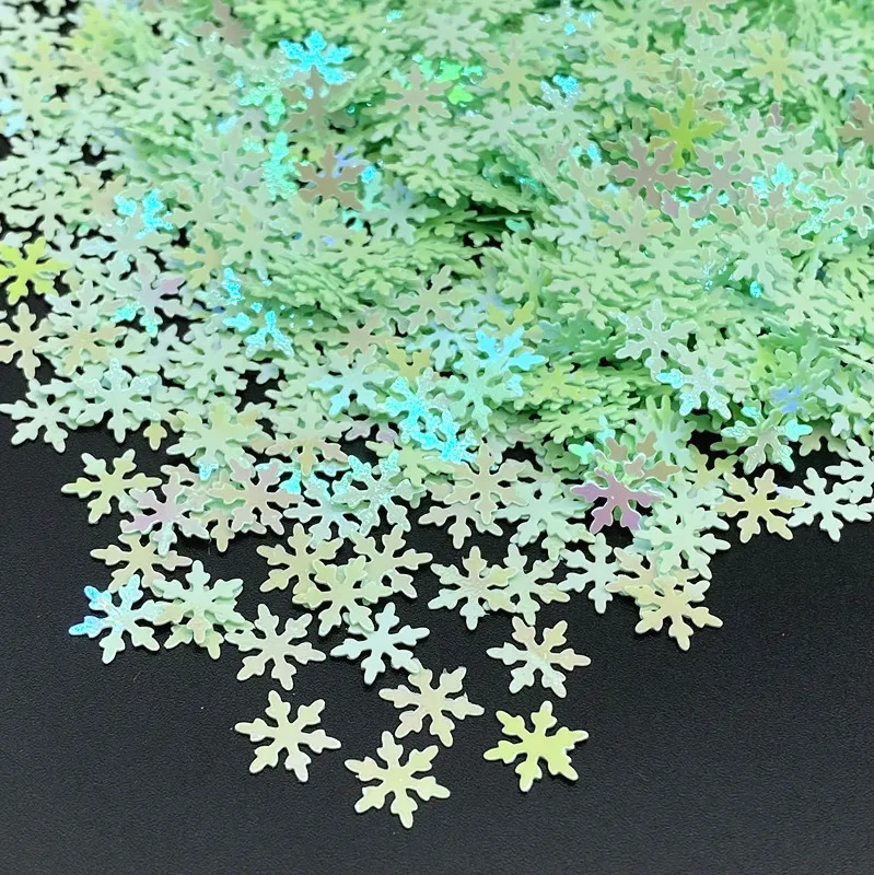 1200pcs/lot 15g 10mm Snowflake sequins Loose Sequin Paillettes Sewing Craft DIY Scrapbooking sequins for crafts sequin embroidery accessories sequin sewing accessories