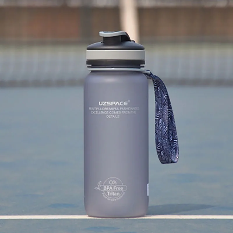 style4 650ML Пластиковая бутылка для воды 1000 мл Высокая емкость спортивные бутылки тренажерный зал пластиковая бутылка для воды Agua посуда для напитков 50U024 - Цвет: style4 650ML
