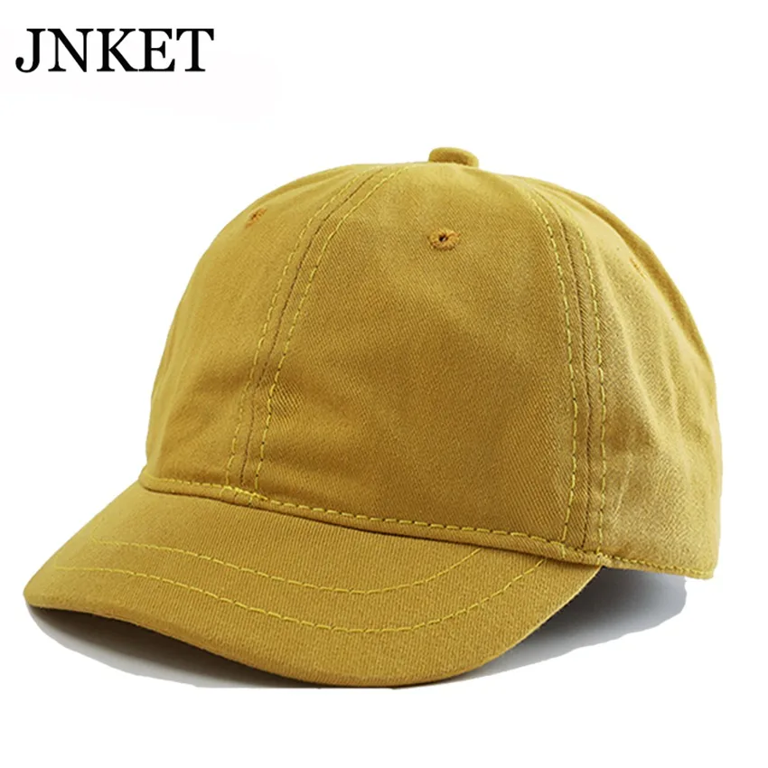 JNKET модная короткая бейсбольная кепка с козырьком для мужчин и женщин, бейсбольная шапочка из хлопка, хип-хоп кепка, Снэпбэк Кепка, уличная шляпа от солнца