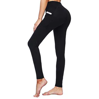 

Leggings Sport Women Fitness Pants For Women With Pockets High Waist Tummy Control Slim Leggings Лосины Для Фитнеса