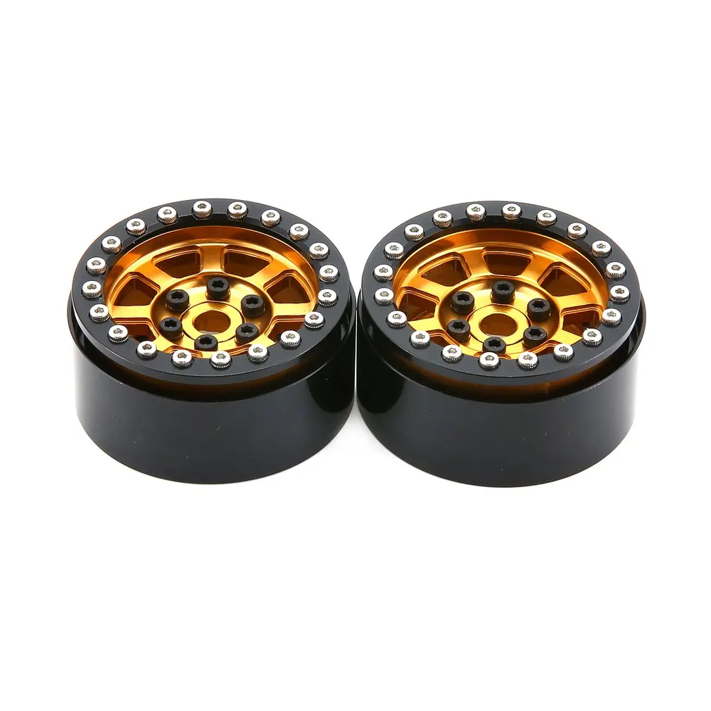 

2019 1Pair/2Pairs Alloy 1.9 CNC Beadlock Wheels Rims for 1/10 RC Crawler Axial SCX10 SCX10 II 90046 Traxxas TRX4 D90 CJGLG0009