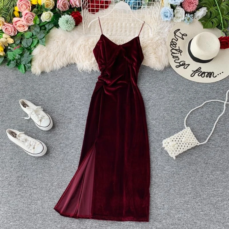 velvet dress aliexpress