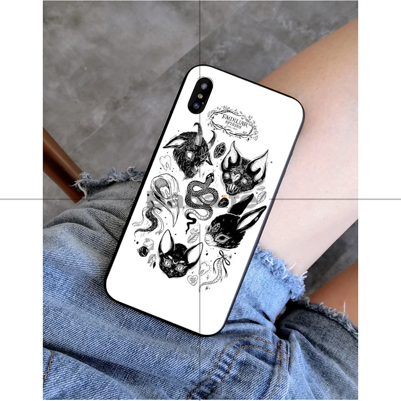 Babaite Witch and cat Customer высококачественный чехол для телефона Apple iPhone 11 pro max 7 6S Plus X XS MAX 5 5S SE XR - Цвет: A10
