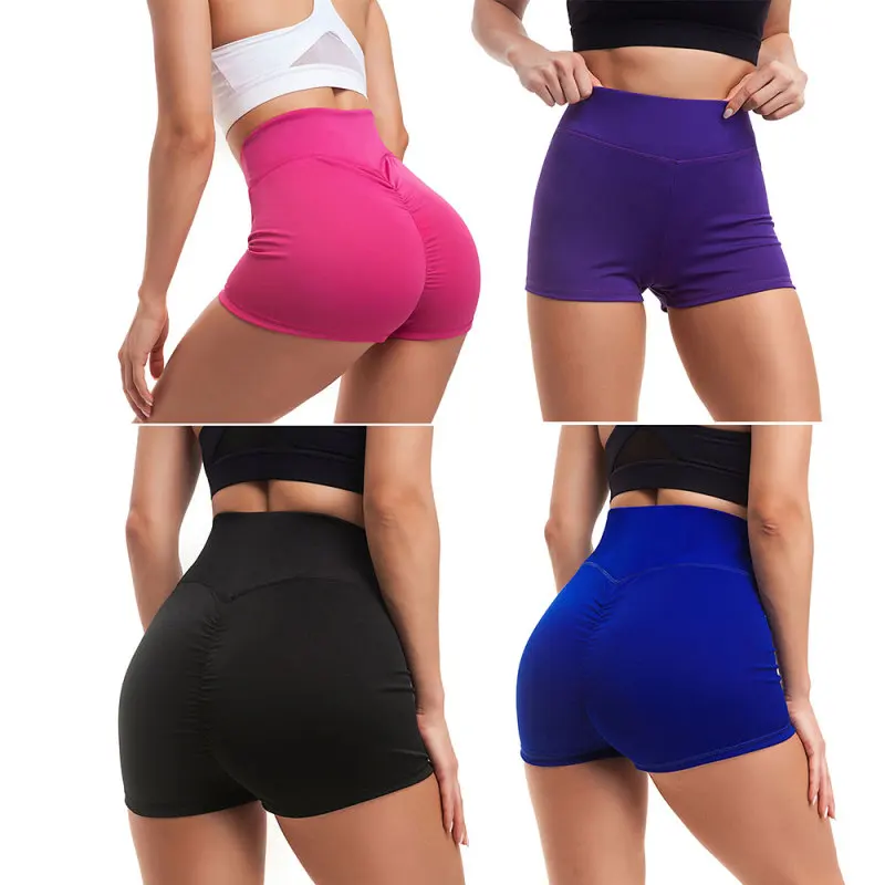 

FLORATA Women's Fitness Bike Shorts Soft Skinny Slim Stretchy Solid Casual Comfortable Shorts Mini Workout