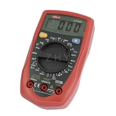 

LCD Digital Display AC DC Current Ohm UT33D Meter Multimeter