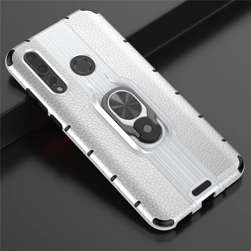 White Чехол для huawei Nova 4 чехол кольцо Броня магнитный держатель ударопрочный мягкие чехлы для телефона для huawei Nova 4 Чехлы Роскошные - Цвет: White