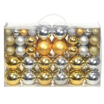 

100 Piece Christmas Ball Set Silver/Gold Balls Xmas Tree Ornament Decoration 3 cm 4 cm 6 cm Christmas Decorations For Home Decor
