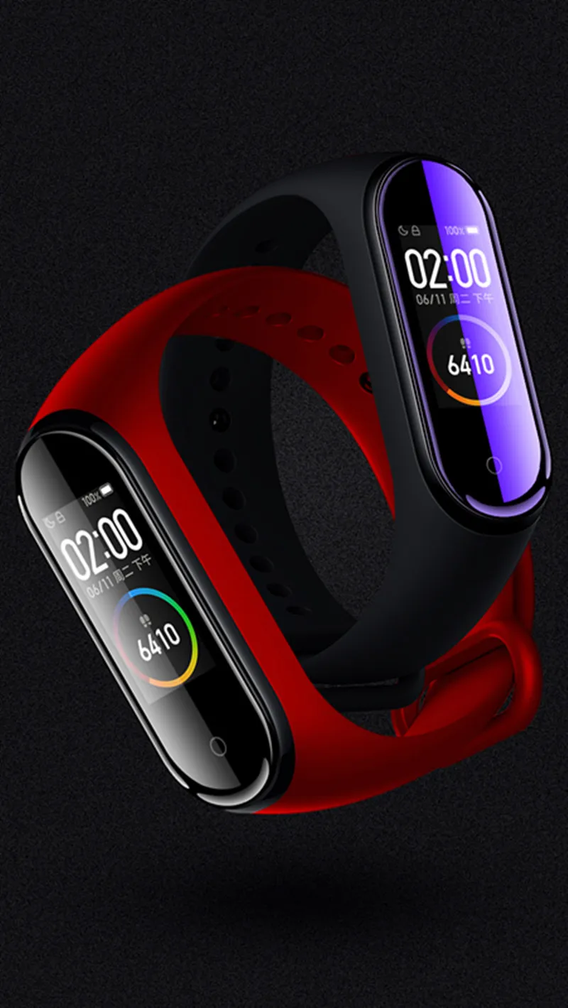 Для Xiaomi Mi Band 4 3 Защитная пленка для экрана для Xiaomi Mi Band 3 4 NFC аксессуары для смарт-браслета полноэкранная пленка 2 шт