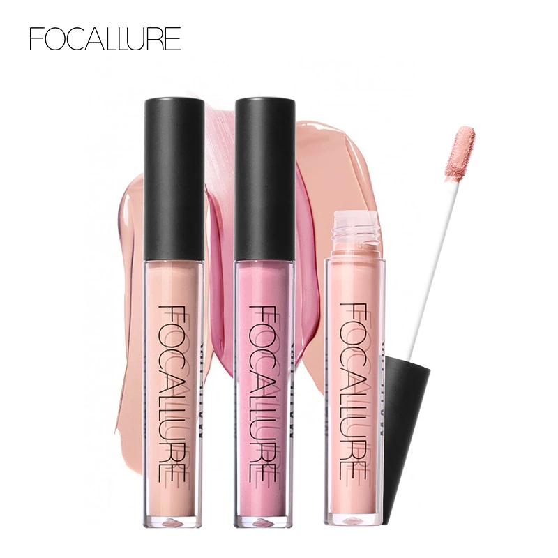 

FOCALLURE Matte Lipgloss Liquid Lip Stick Waterproof Cosmetic 12 Colors Beauty Makeup Long Lasting Non-stick Nude Lip Tint