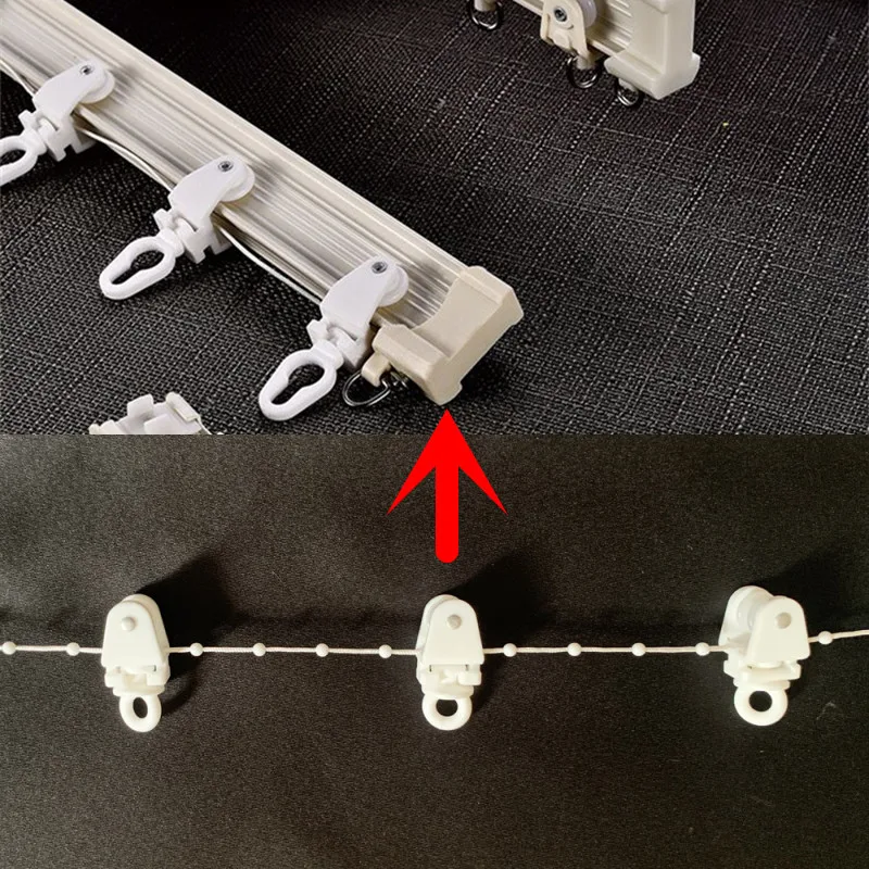 1 Meter Fixed Distance 70mm Runners for S Fold Curtains Rail Wheels for Electric Wavy Curtain System Track Wavey curtain accessories,curtain track,curtain sliding track