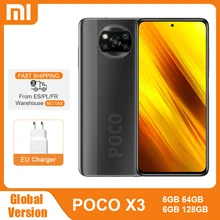Xiaomi POCO X3 NFC Smartphone 64GB 6GB GSM/LTE/WCDMA Adaptive Fast Charge Octa Core Fingerprint Recognition/face Recognition