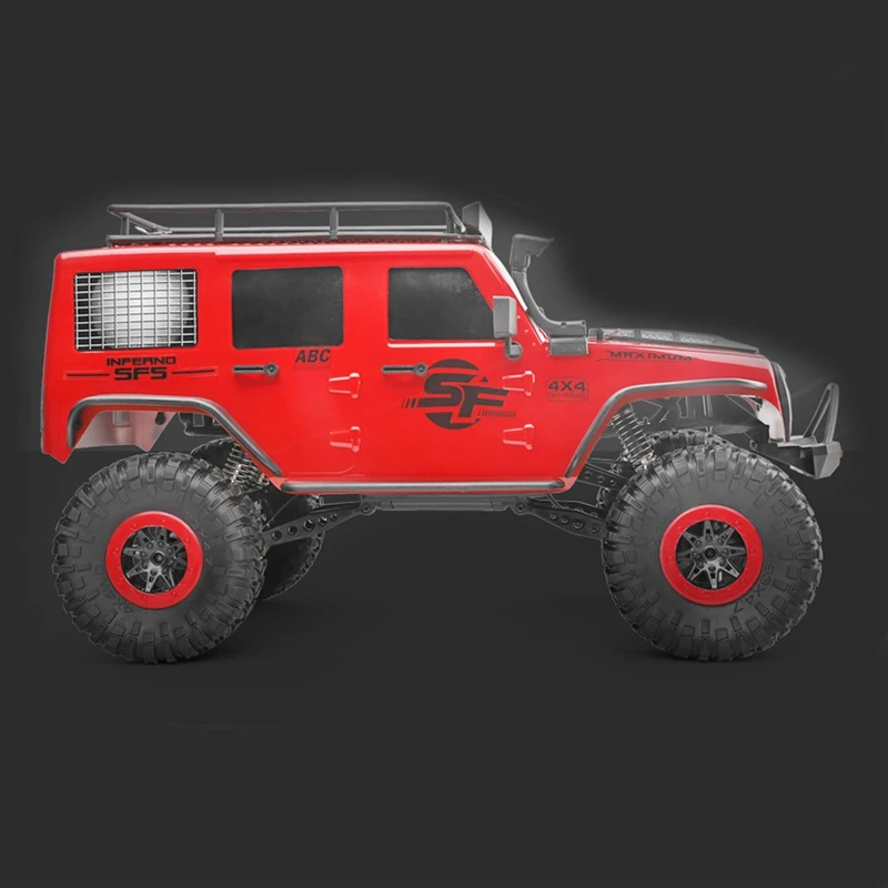 Wltoys 104311 1/10 2,4G 4X4 гусеничный Радиоуправляемый автомобиль пустыня горный рок модели автомобилей с двумя моторами светодиодный головной светильник