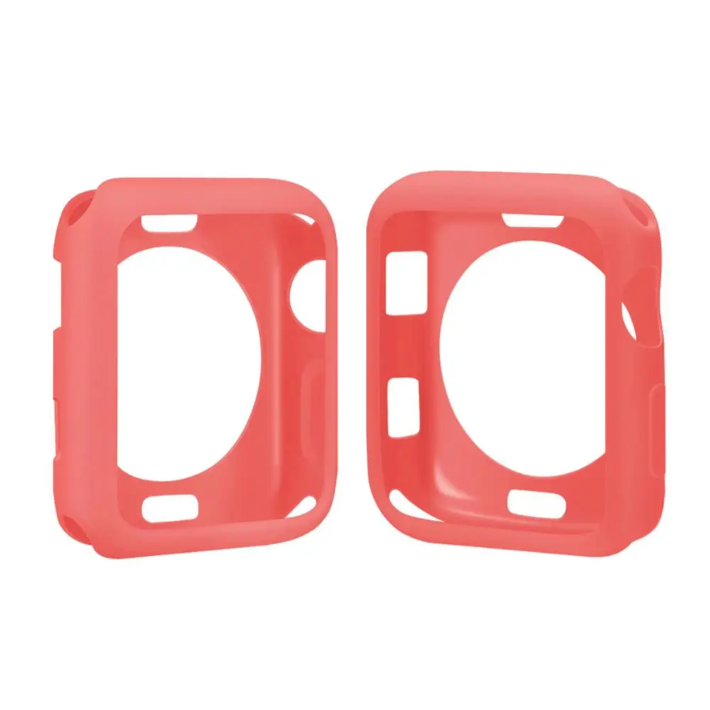 Чехол для часов Apple Watch 40 мм 44 цветной мягкий чехол iWatch 6 5/4/3/2/1 Series 3 2 42 38 мм|Часы