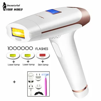 

Lescolton 3in1 1000000 pulsed IPL Laser Hair Removal Device Permanent Hair Removal IPL laser Epilator Armpit Hair Removal machin