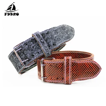 

FDBRO Bodybuilding Squat Leather Belt Weightlifting Wide Belt Men and Women Training Hard Pull Waist Protector Fitness Equipment