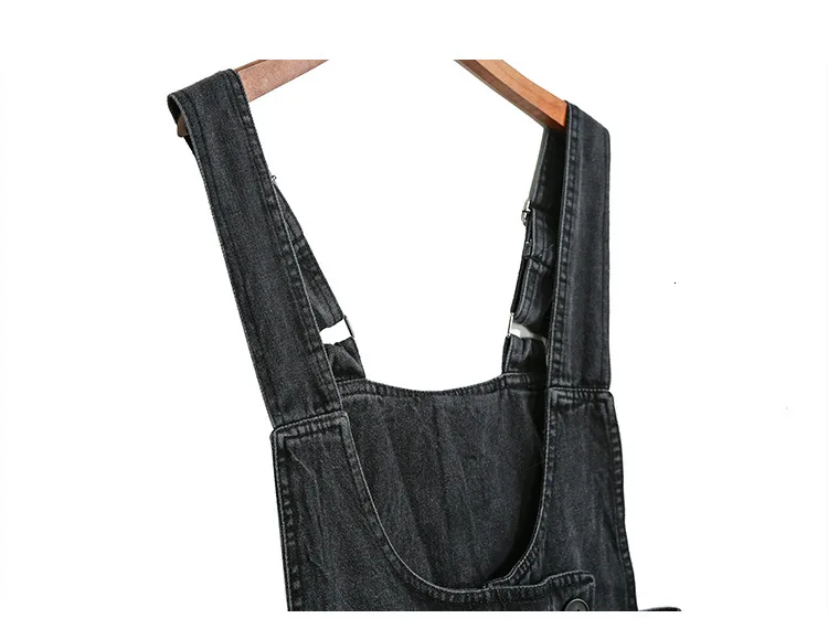 [EAM] Высокая талия черные джинсовые длинные джинсовые комбинезоны брюки новые свободные брюки женские модные весенне-осенние 2019 1D643