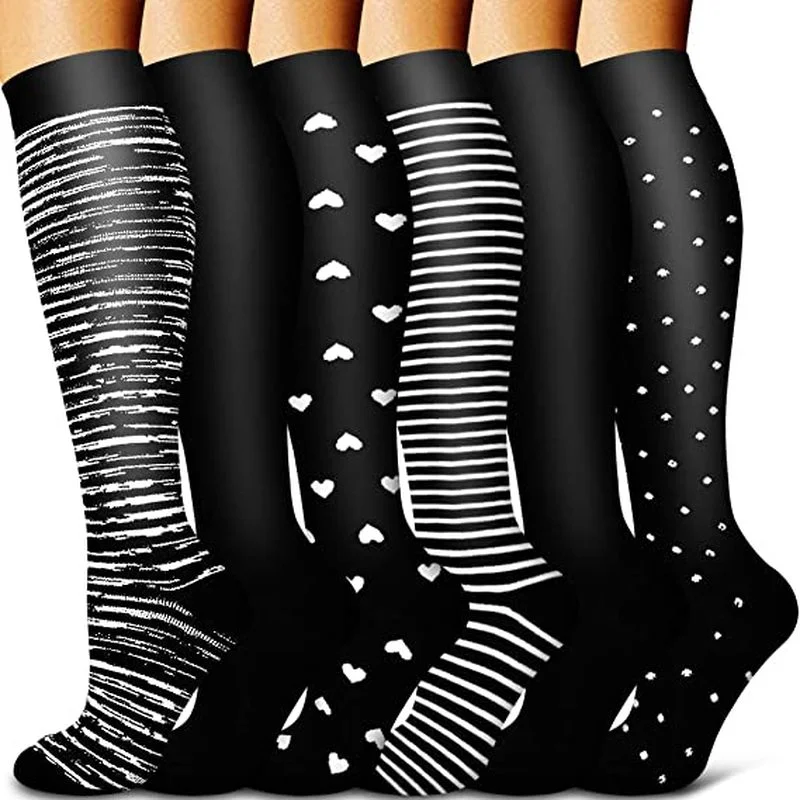 Running Compression Socks Stockings 20-30 mmhg Men Women Sports Socks for Marathon Cycling Football Varicose Veins