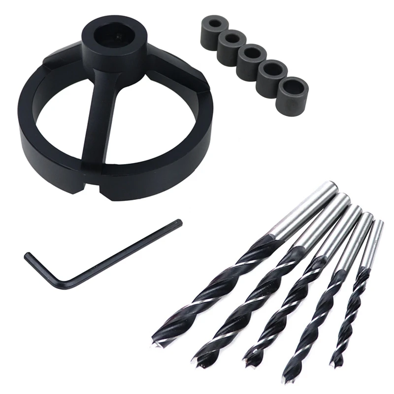 

Best Vertical Drill Guide Fixtures Pocket Hole Jig Positioner Straight Angle Guide Doweling Jig for Carpentry Hole Puncher Tools