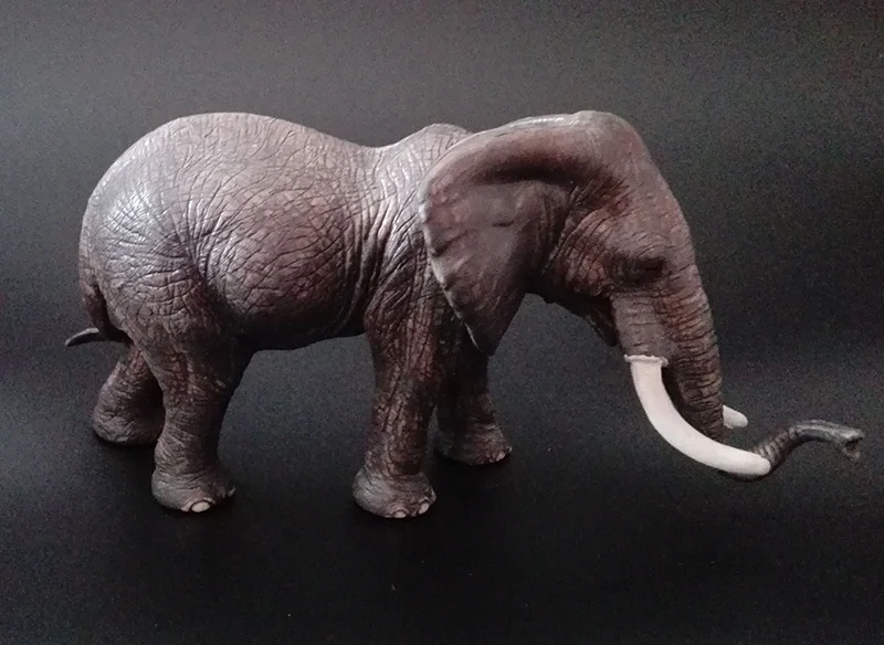 female elephant Оригинальные джунгли дикая ферма зоопарк животных наборы лев тигр Бегемот носорог слон warthog фигурки детей обучающая игрушка детский подарок - Цвет: female elephant